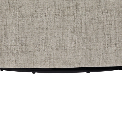 Solitude - Skirted Swivel Accent Chair With Hemp Like