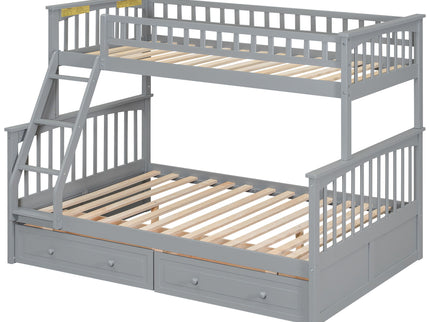 Bunk Bed With Drawers, Convertible Storage Bed