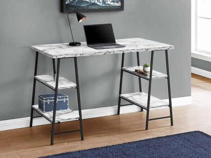 Computer Desk For Home Office, Laptop, Storage Shelves, Contemporary & Modern