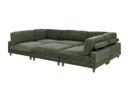 Modern Modular Sectional With Adjustable Back Support