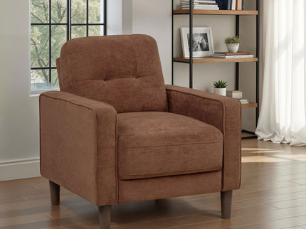 Heather - Track Arm Tufted Accent Chair - Rust