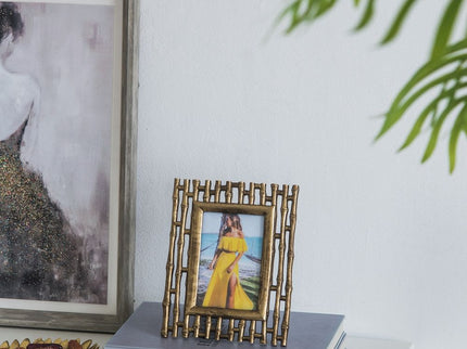 Photo Resin Frame, Opening (Set of 2) - Gold