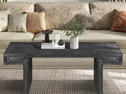 American Vintage Industrial Coffee Table, Double Tier Design