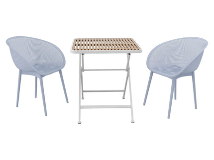 2 Pack Lounge Chair Set & Folding Square Table