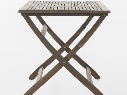 Blissique - Outdoor Foldable Wood Dining Table With Slat Design