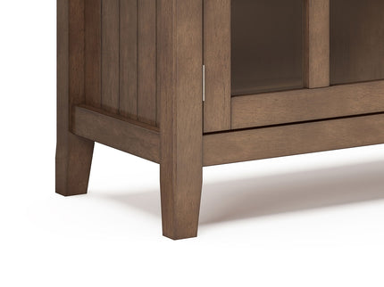 Acadian - TV Media Stand - Rustic Natural Aged Brown
