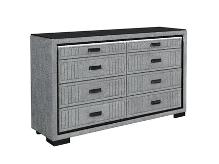 Isaiah - 5 Piece Bedroom Set With TV Lift-LED, Speakers And Fireplace