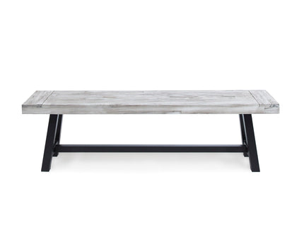 Tranquilizer - Outdoor Acacia Wood Bench With Slat Panel Design