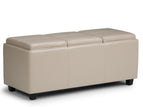 Beige / Faux Leather