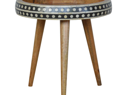 Small Patterned Nordic Style End Table