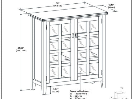 Artisan - Handcrafted Medium Storage Cabinet