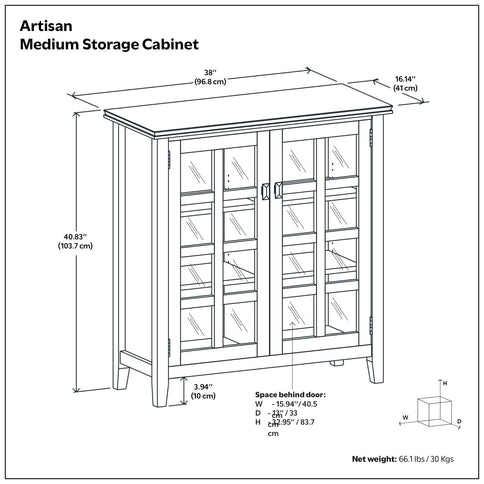 Artisan - Handcrafted Medium Storage Cabinet