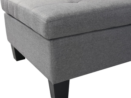 Sectional Sofa Set For Living Room With L Shape Chaise Lounge, Cup Holder And Left Or Right Hand Chaise Modern 4 Seat