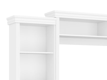 Elegant Entertainment Center Wall Unit With Bookshelves