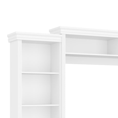Elegant Entertainment Center Wall Unit With Bookshelves