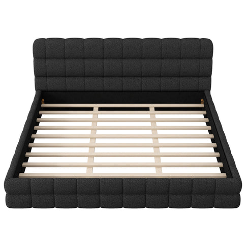 Upholstered Platform Bed With Headboard
