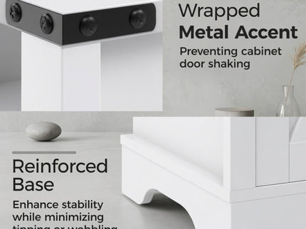 Farmhouse Nightstand, Charging Station & Storage