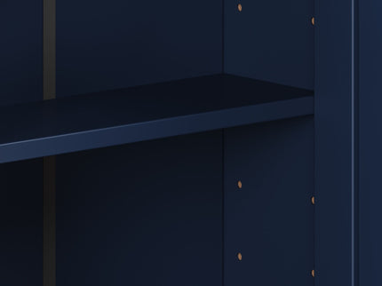 Bathroom Wall Storage Cabinet With Mirror And Adjustable Shelf, 6 Open Shelves