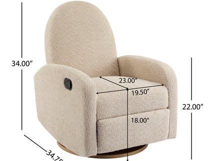 Contemporary 360 Swivel And Glider Recliner Chair