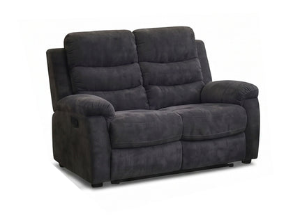 2 Piece Reclining Sofa Set, 3 Seat Sofa & 2 Seat Loveseat, 150° Recline - Dark Gray