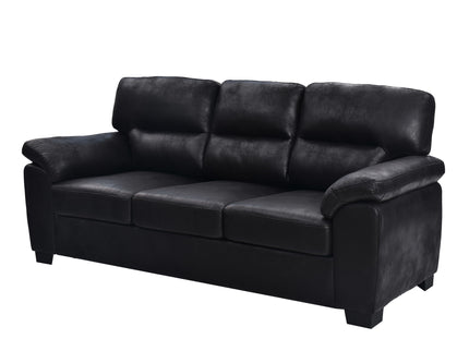 3 Seater Sofa With Padded Armrests And Triangular Leg