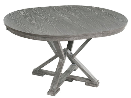 Dining Set With Extendable Round Table And 4 Upholstered Chairs