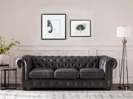Traditional Tufted Chesterfield Nailhead Sofa