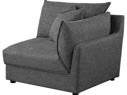 Tomasina - Modular Sectional Sofa With Corner, Armless Chairs And Armchairs - Black