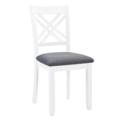 Kitchen Dining Set, Rectangular Dining Table & Upholstered Chairs