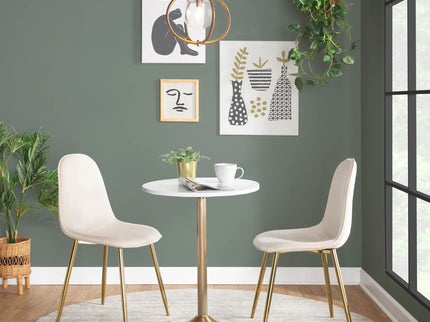 Pebble - Contemporary & Glam Adjustable Dining / Bar Table