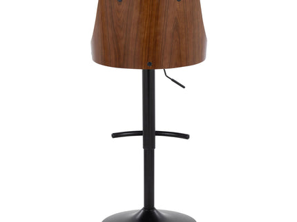 Gianna - Mid Century Modern Adjustable Barstool, Swivel With Rounded T Footrest (Set of 2)