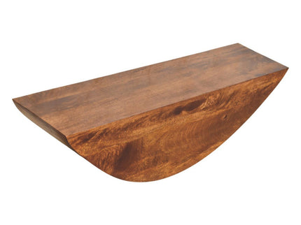 Crescent - Floating Wall Shelf - Brown