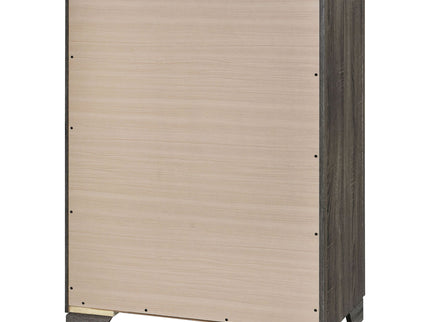Funston - 4 Drawer Chest Of Drawers With Bar Handles - Brown Oak