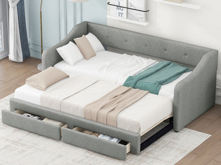 Upholstered Daybed With 2 Drawers