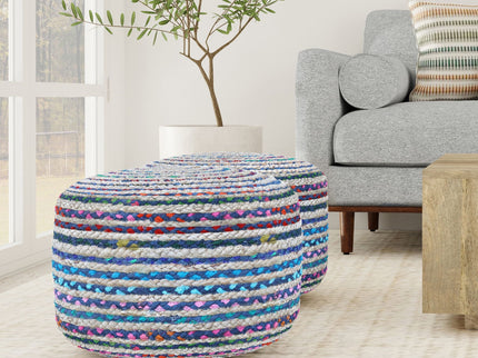 Margo - Handcrafted Round Pouf