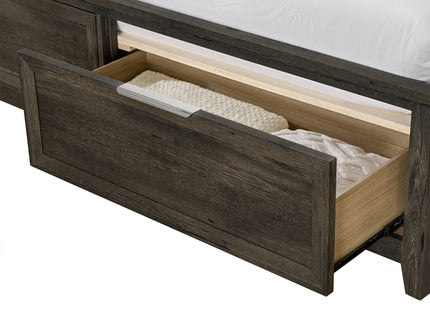 Melissa - 5 Piece Storage Bedroom Set With Padded Headboard