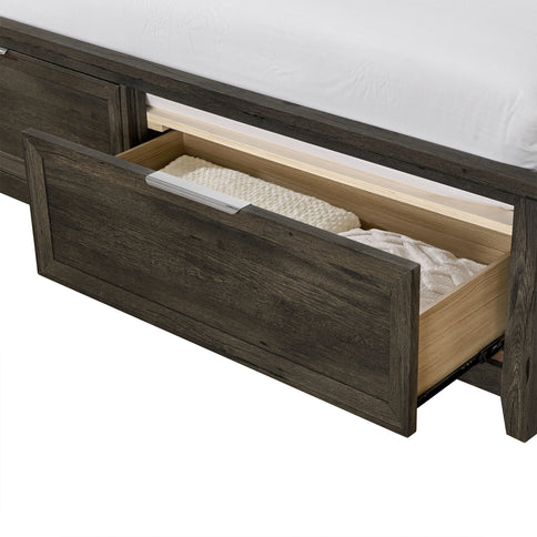 Melissa - 5 Piece Storage Bedroom Set With Padded Headboard