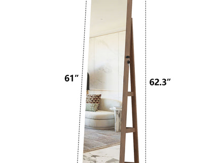 Swivel Jewelry Cabinet With Full Length Mirror