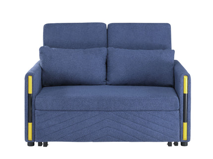 Percy - Teddy Sleeper Loveseat With Dual-Pull Sleeper Design