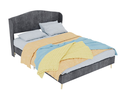 Upholstered Bed, Tufted Headboard, Comfortable Sleep