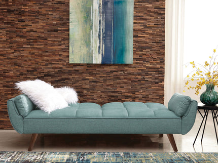 Laggarhem - Tufted Back Upholstered Sofa Bed - Turquoise