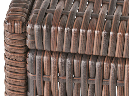 Bucharest - End Table C Shaped Side Table Rattan - Brown