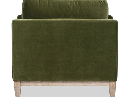 Pasadena - Wide Modern Farmhouse Accent Arm Chair - Olive Green