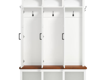 Classic Arched Design Hall Tree With 3 Hidden Storage