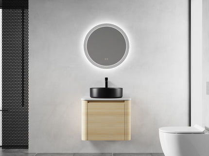 Mounted Bathroom Vanity With Art Sink & 2 Soft Close Doors