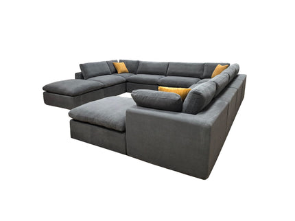 Custom Configuration Modular Sectional & Toss Pillows