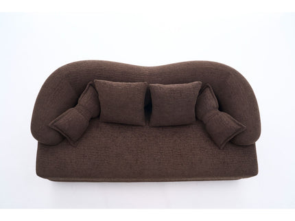 Foldable Sofa Bed, Boneless Couch Convertible Sleeper With 4 Pillows