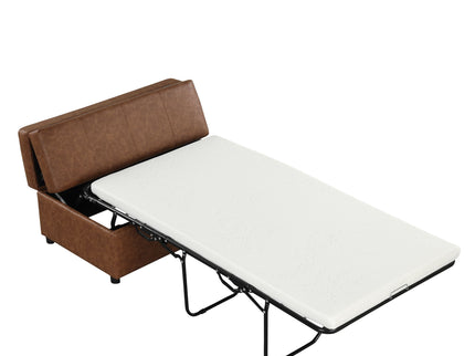 Twin Size Folding Ottoman Sleeper Bed With Mattress Convertible Guest Bed