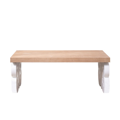 Ornate Scroll Base Coffee Table