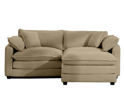 Oversized Modular Cushion Sofa With Ottoman, Low Back, Deep Seating Sofa Set
